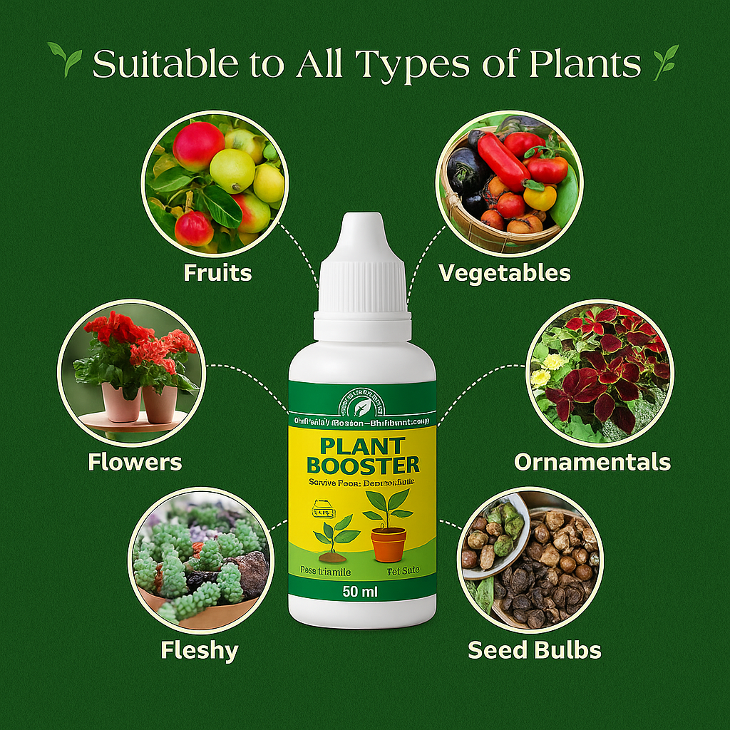 Organic Plant Care Combo | Root Booster + Support Clips