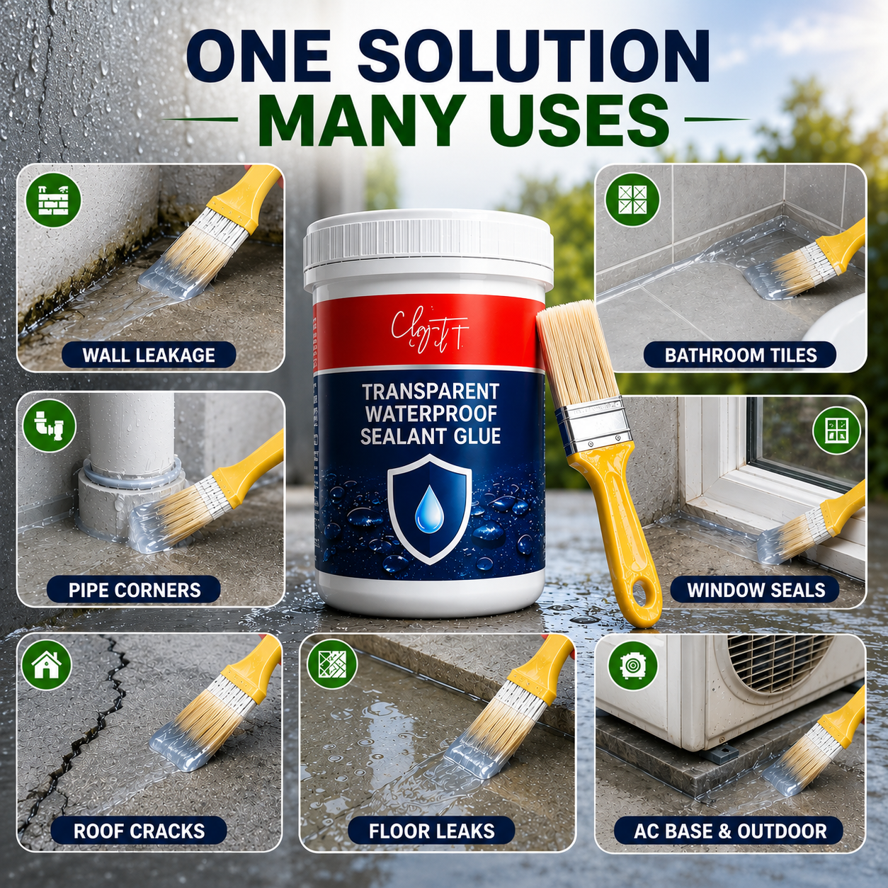 LeakGuard Waterproof Sealant Glue | Buy 1 Get 1 FREE + Free Brush
