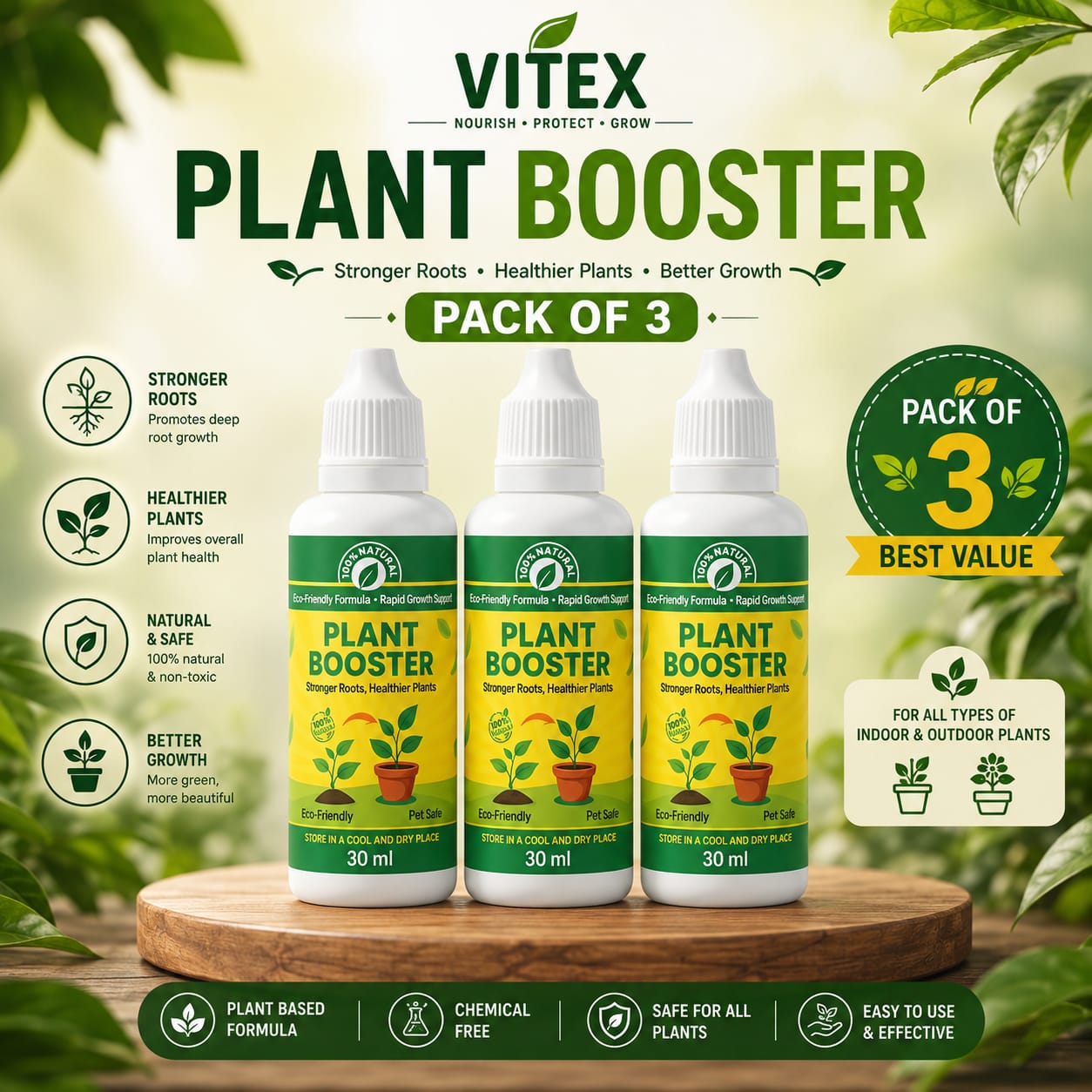 Organic Plant Boost  Faster 2x Growth & Stronger Roots