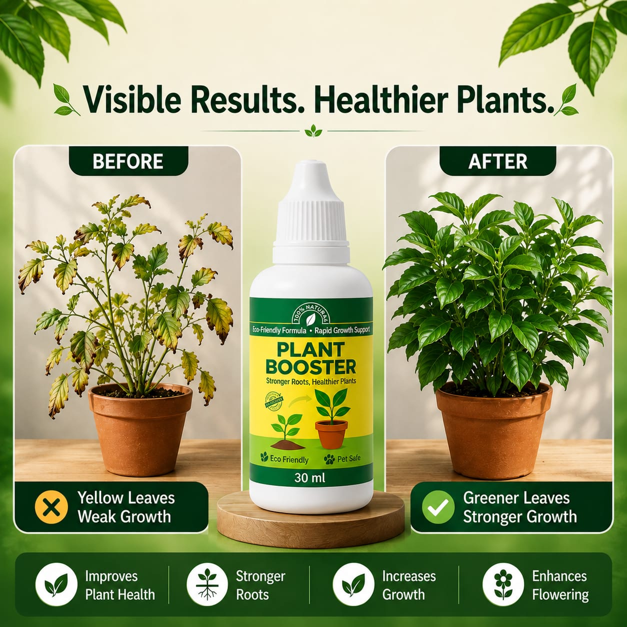 Organic Plant Boost  Faster 2x Growth & Stronger Roots