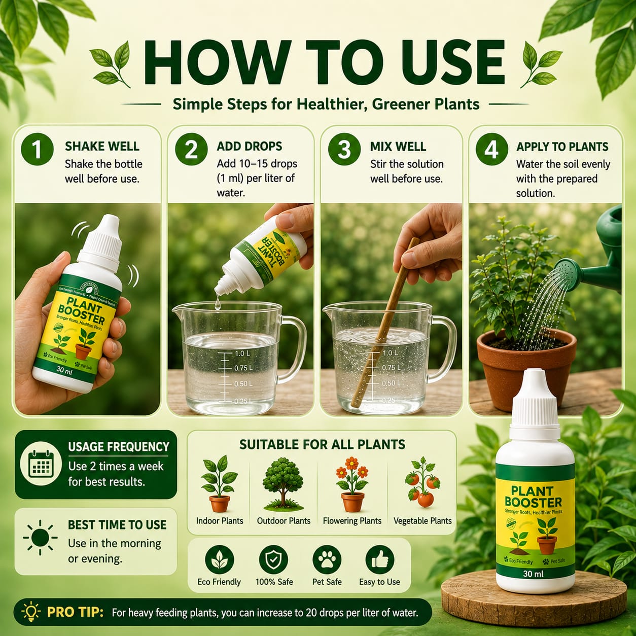 Organic Plant Boost  Faster 2x Growth & Stronger Roots