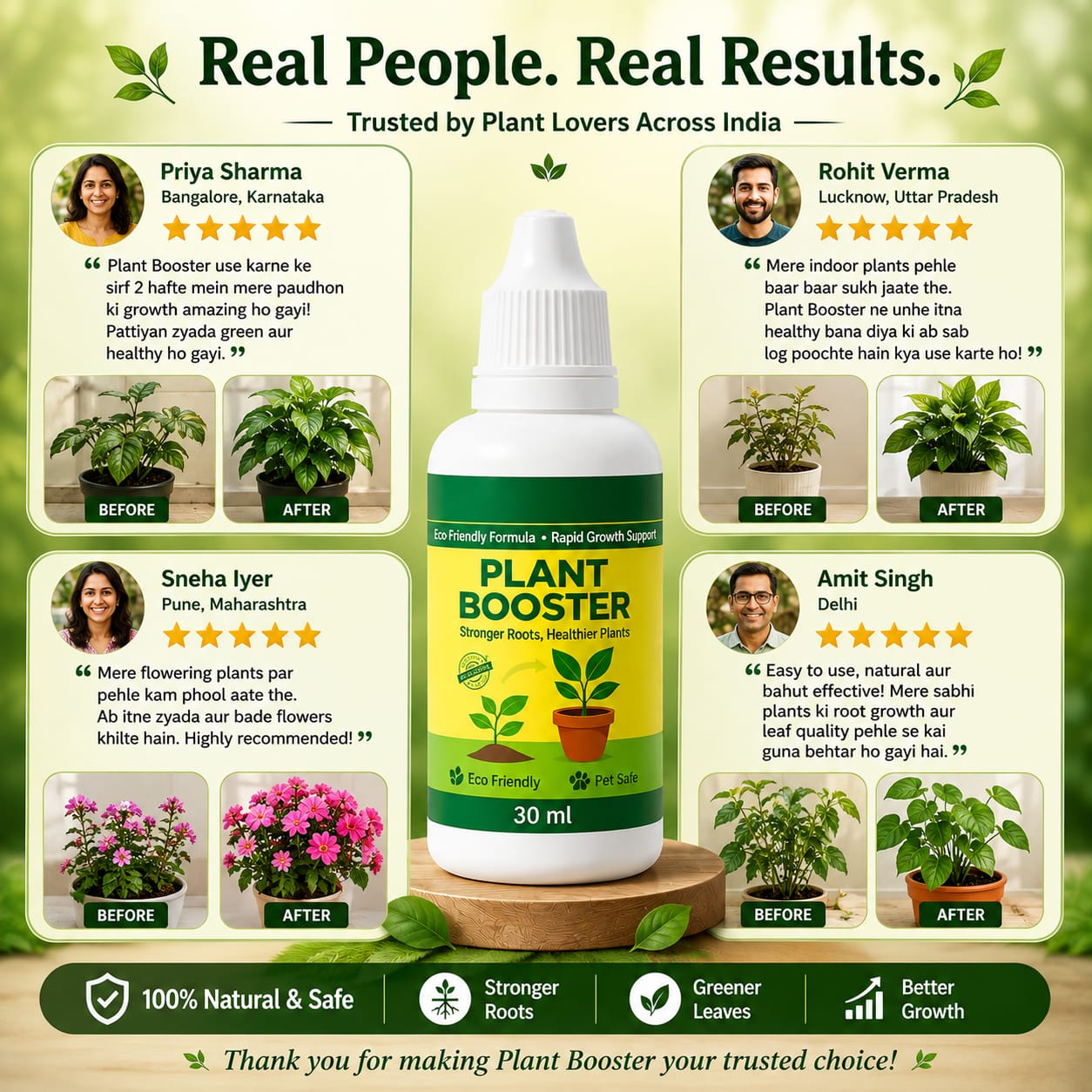 Organic Plant Boost  Faster 2x Growth & Stronger Roots