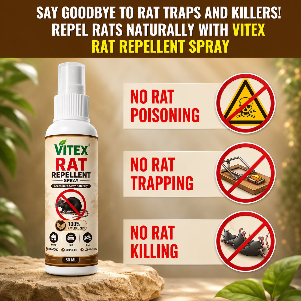 Rat Repellent Spray  Safe Effective and Eco-friendly