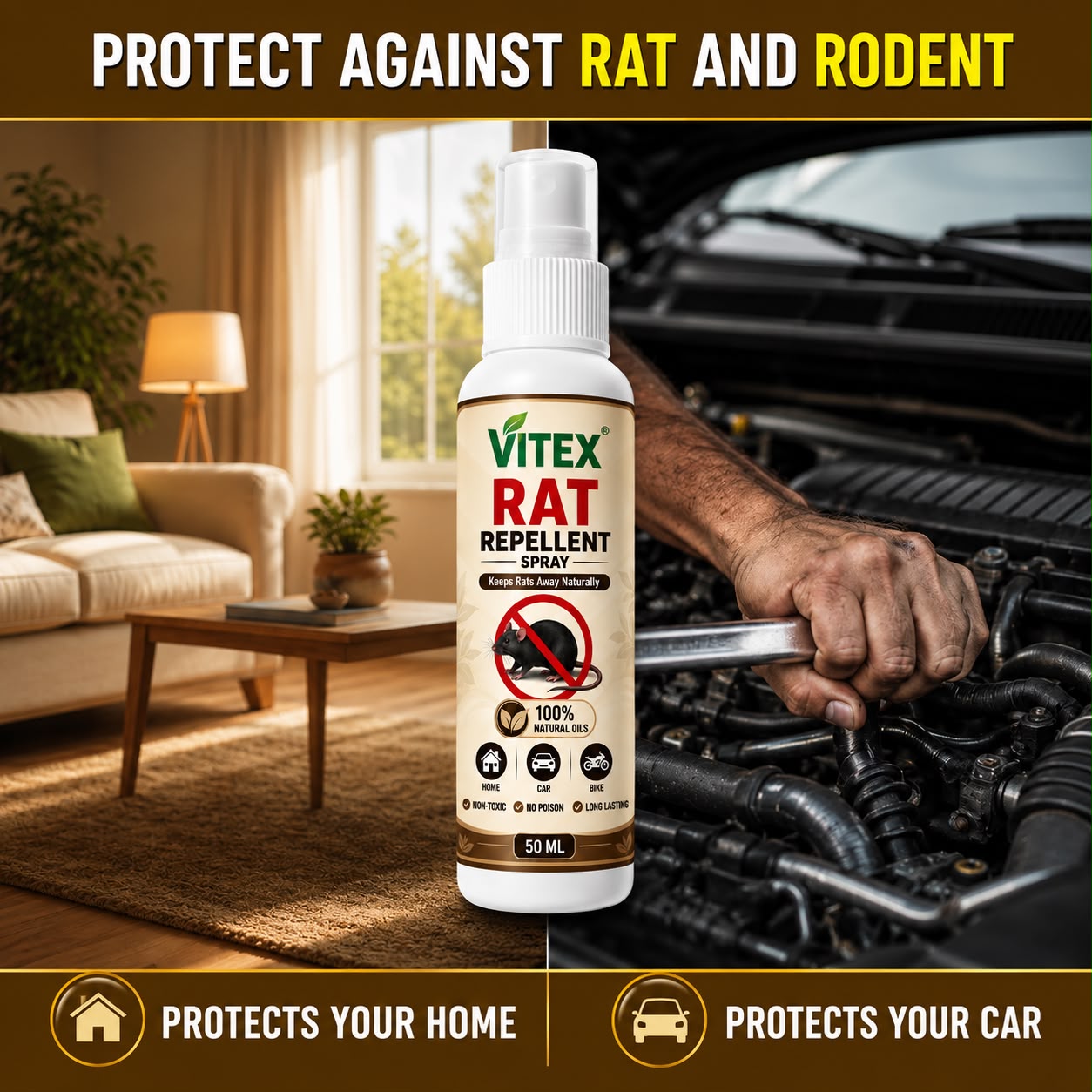 Rat Repellent Spray  Safe Effective and Eco-friendly