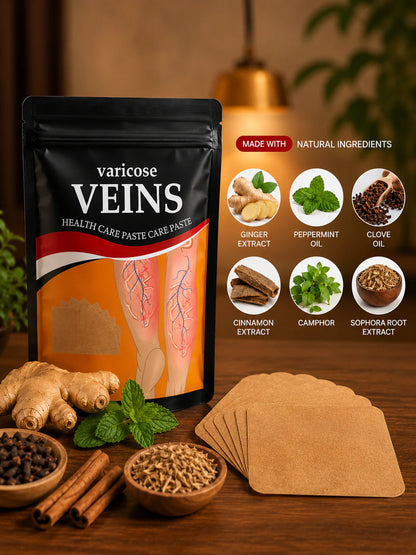 Vitex  Varicose Vein Patches | Natural Herbal Therapy for Swelling, Fatigue & Vein Health